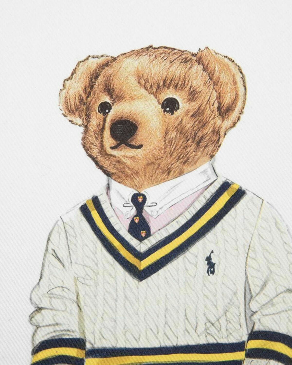 Polo Ralph Lauren Prepbear Pillowcase 50 Cm X 50 Cm White Home Deco