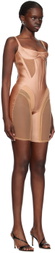 Mugler Tan Bicycle Jumpsuit