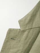 Zegna - Slim-Fit Oasi Lino Twill Suit Jacket - Green