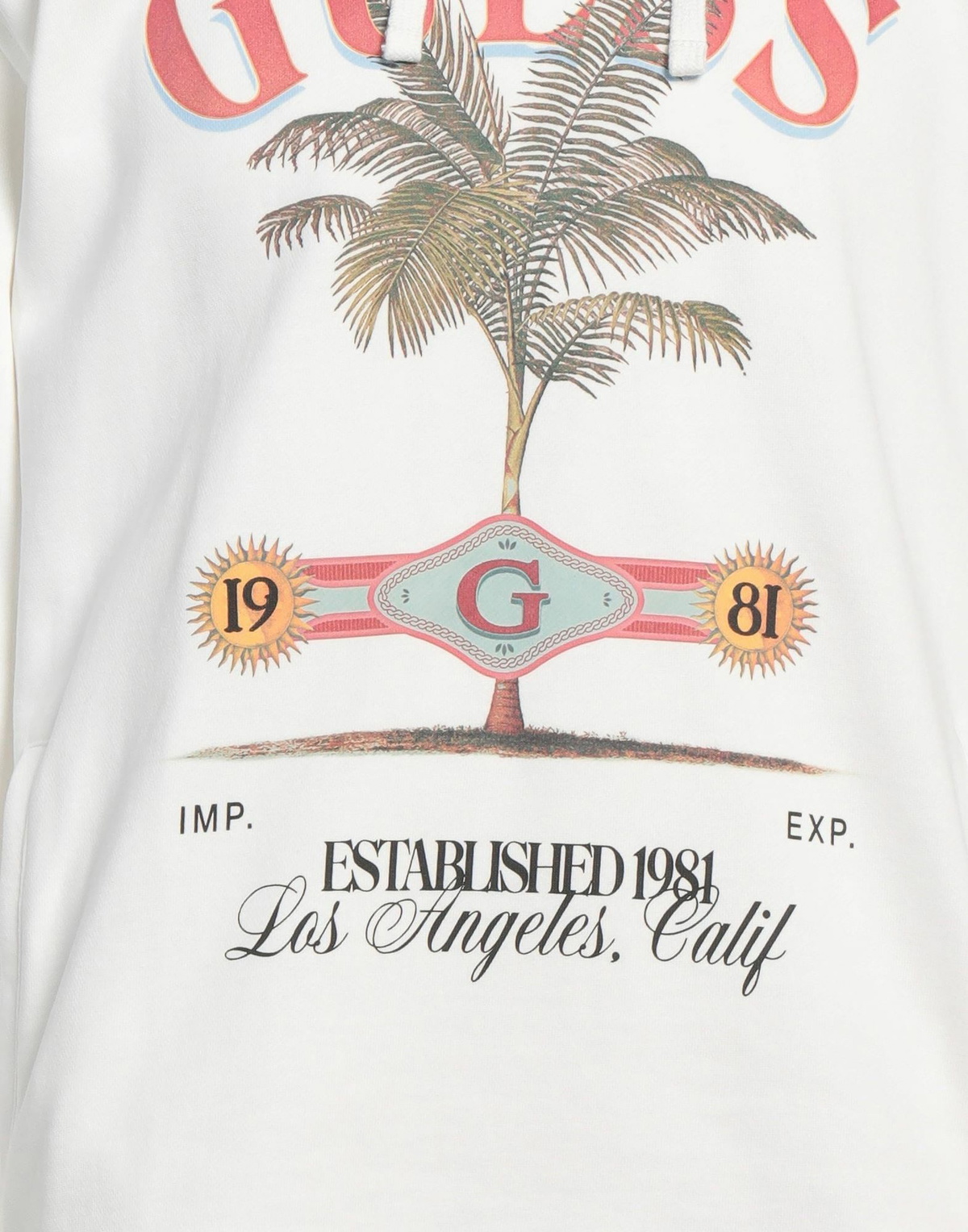 Guess Mens Sweatshirt in White
