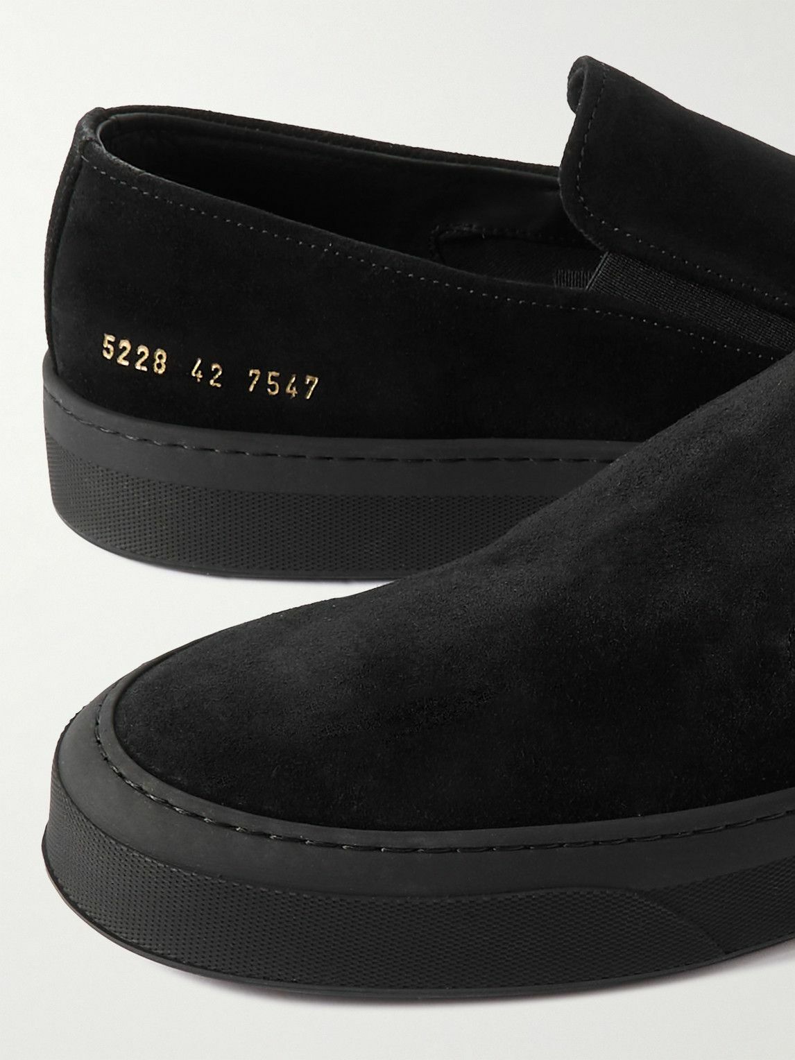 Common Projects - Suede Slip-On Sneakers - Black Common Projects