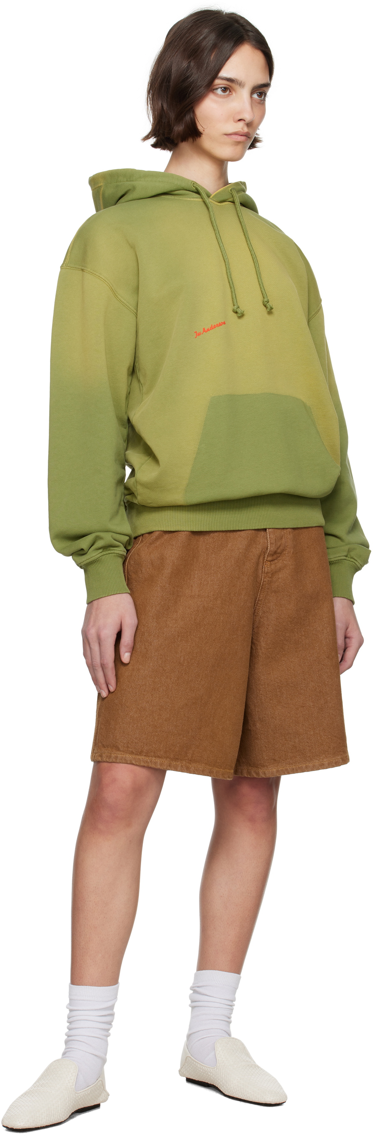 JW Anderson Green Logo Hoodie