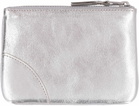 Comme des Garçons Wallet Logo Detail Flat Leather Pouch