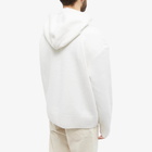 AMI Men's A Heart Knit Hoody in Off White/Red