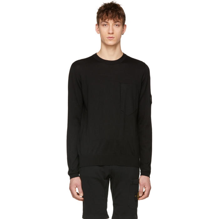 Photo: Stone Island Shadow Project Black Arm Badge Pullover