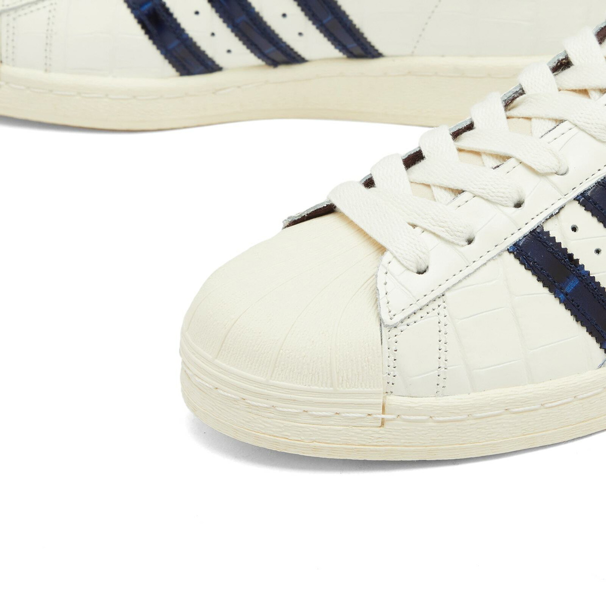 Adidas x Wales Bonner Superstar Sneaker in White Navy Night Red adidas