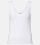 Brunello Cucinelli Monili cotton-blend tank top