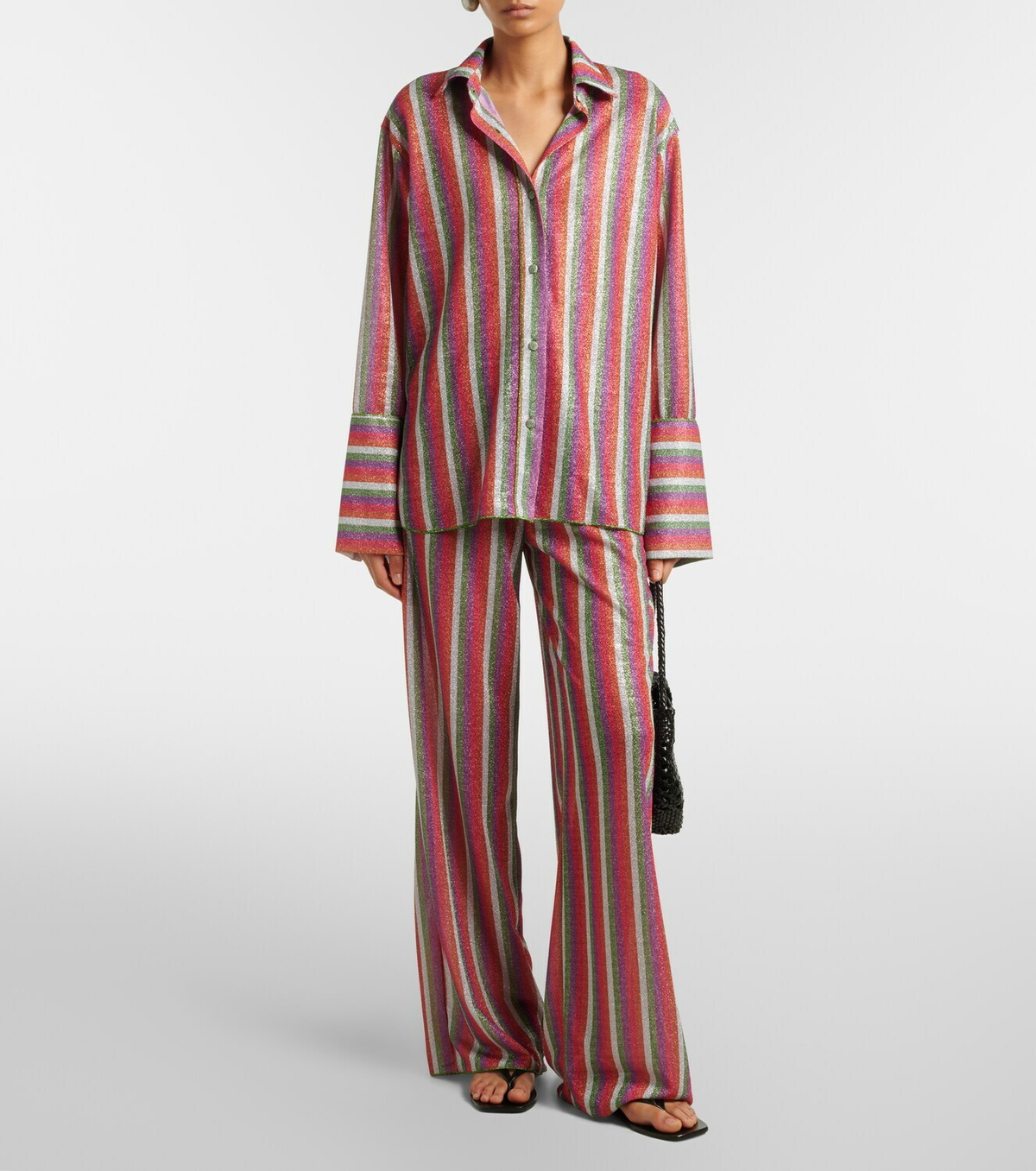 Oséree Lumière striped shirt