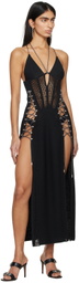 Dion Lee Black Underwire Corset Maxi Dress