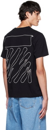 Off-White Black Wave Diag T-Shirt