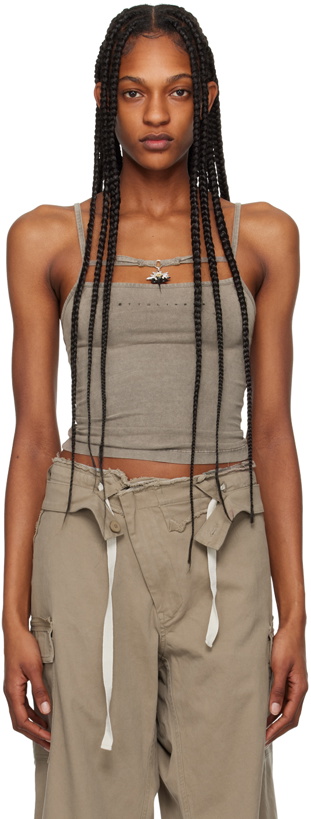 Photo: Ottolinger Taupe Charmed Tank Top