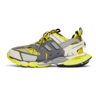 Balenciaga Yellow and Grey Track Runner Sneakers