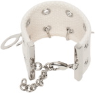 MM6 Maison Margiela White Grommets Bracelet