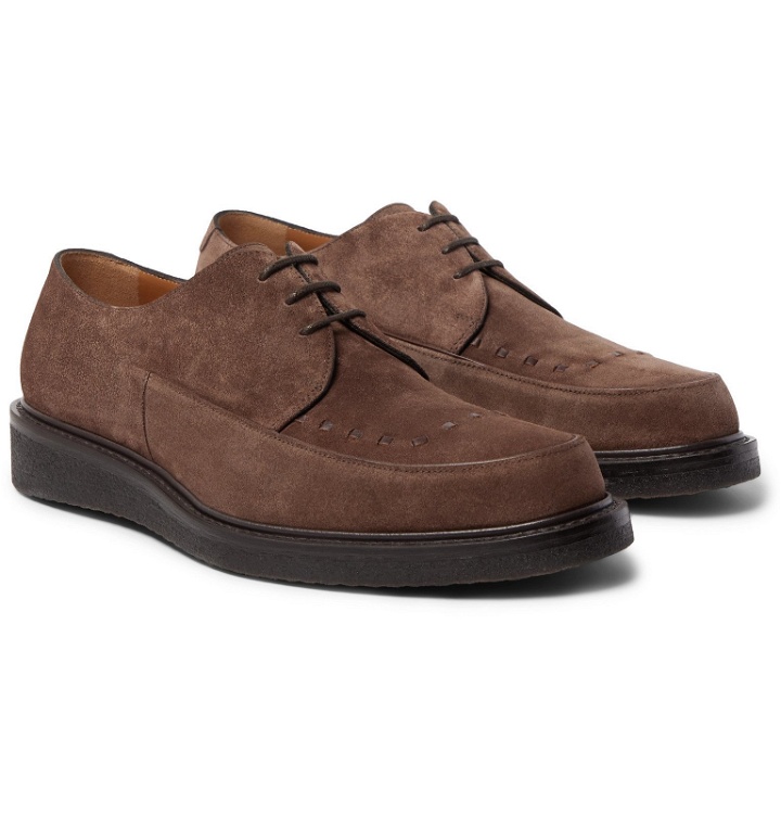 Photo: Mr P. - Peter Suede Derby Shoes - Brown