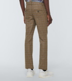 Loewe - x Howl's Moving Castle checked high-rise wool pants