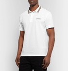 Burberry - Contrast-Tipped Cotton-Piqué Polo Shirt - White