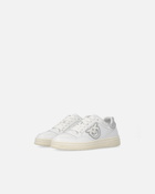 Pinko Leather Sneakers With Metallic Details White/Silver