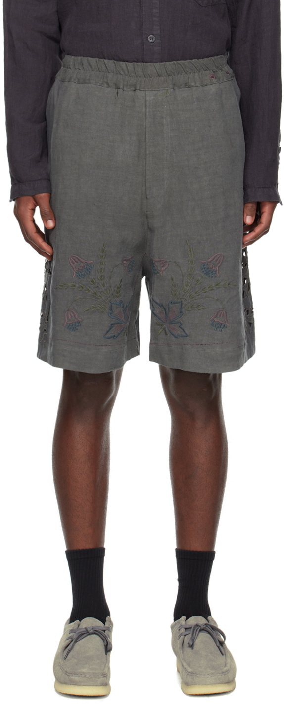By Walid Gray Blaze Shorts