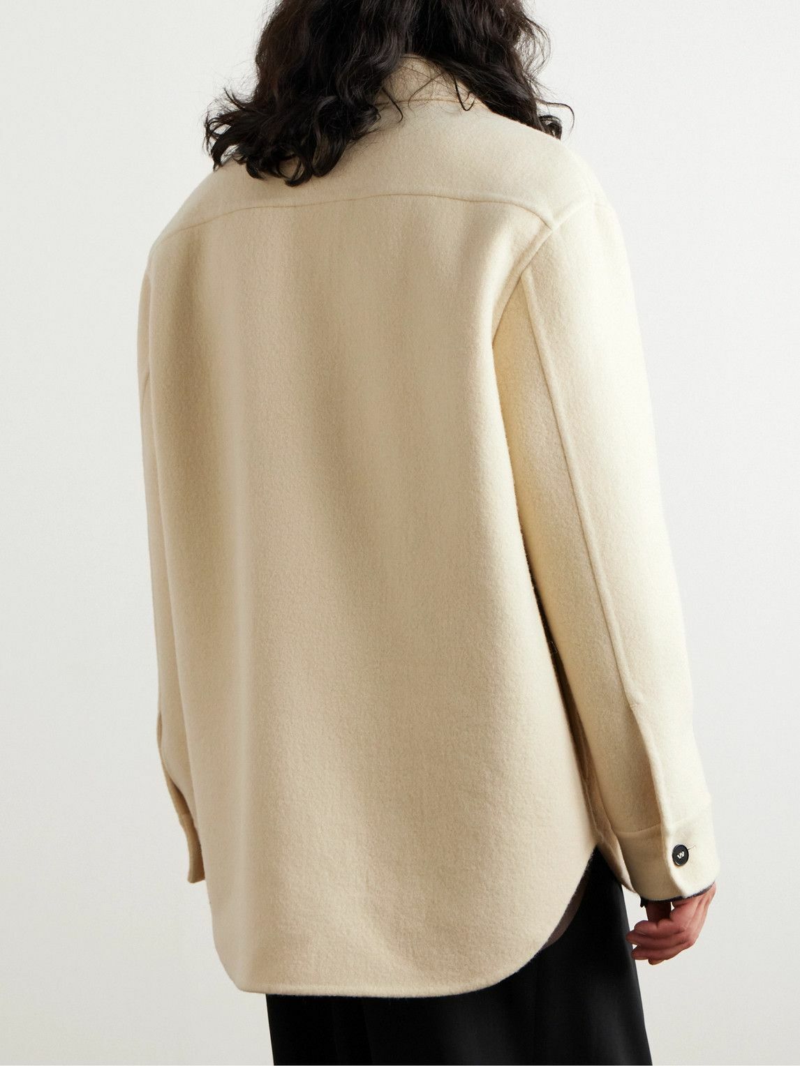 Jil Sander - Oversized Wool-Flannel Overshirt - Neutrals Jil