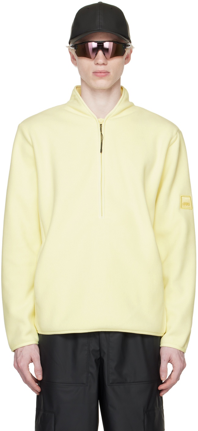 RAINS Yellow Half-Zip Sweater Rains