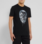 Alexander McQueen - Printed Cotton-Jersey T-Shirt - Black