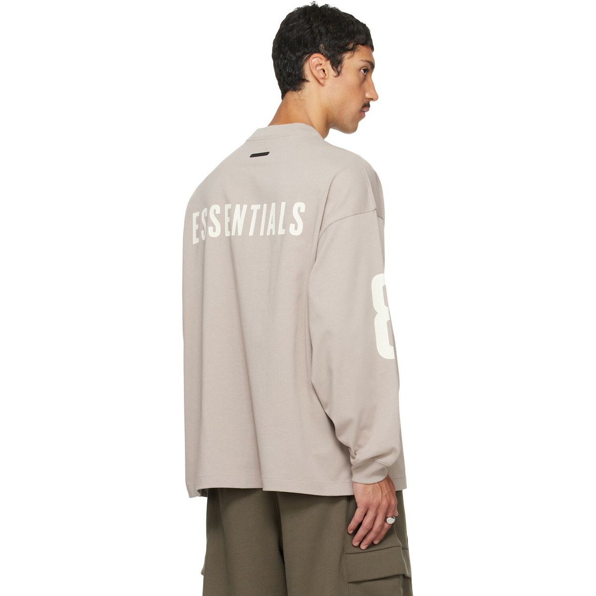 Fear of God ESSENTIALS Gray Merch Long Sleeve T-shirt