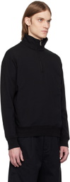 Reigning Champ Black Lightweight Terry Quarter Zip Vault Track Jacket