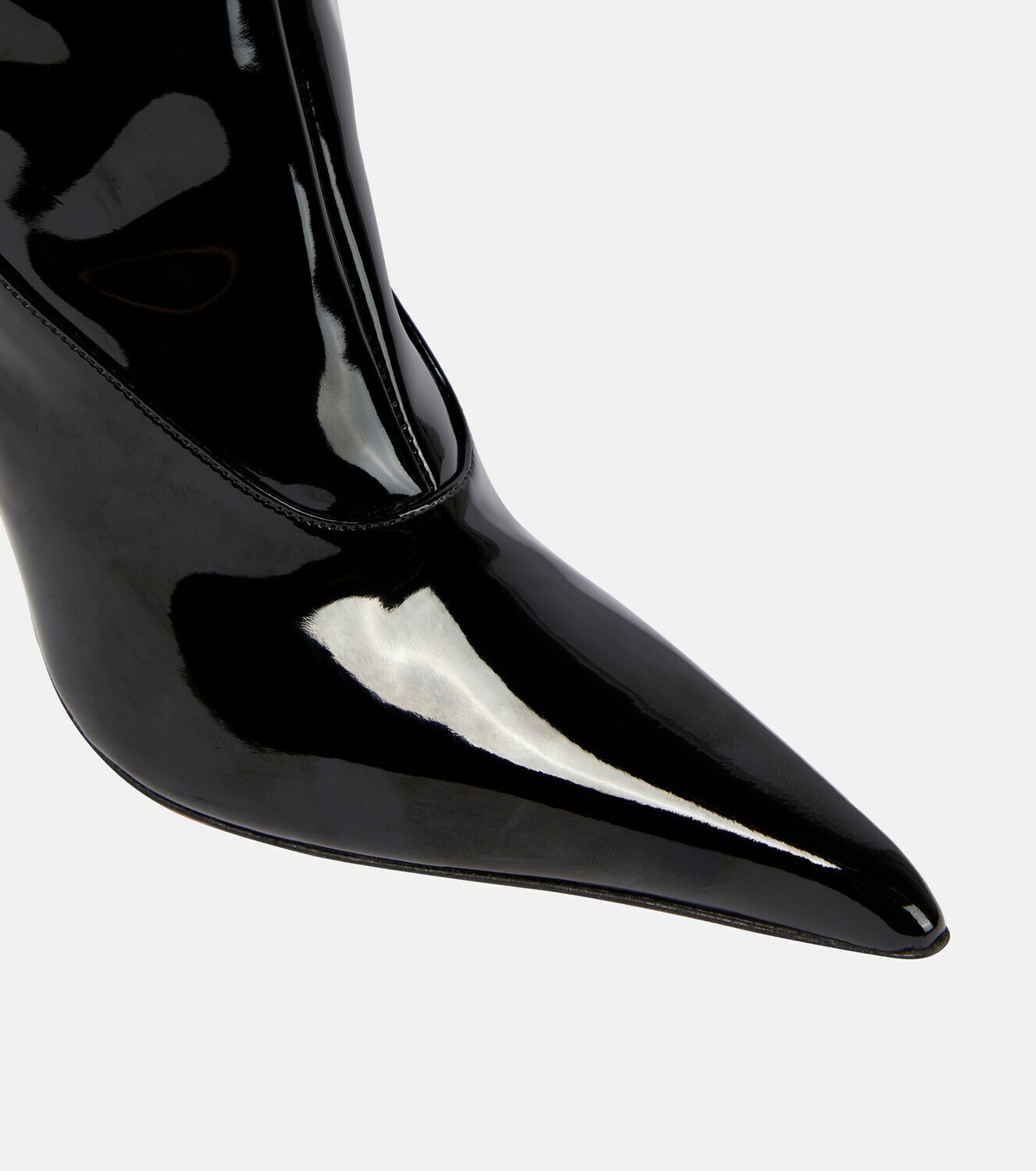 Leather boots Gia Borghini Black size 39.5 IT in Leather