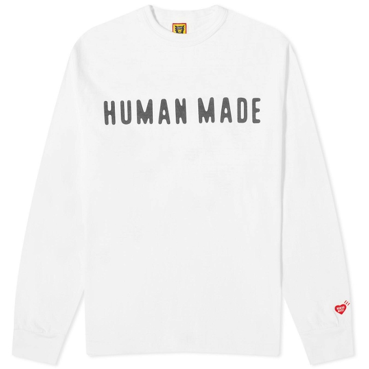 Photo: Human Made Men's Arch Logo Long Sleeve T-Shirt in White