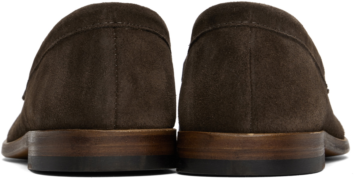 Drake's Brown Suede Henri Summer Loafers