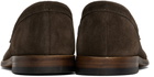 Drake's Brown Suede Henri Summer Loafers