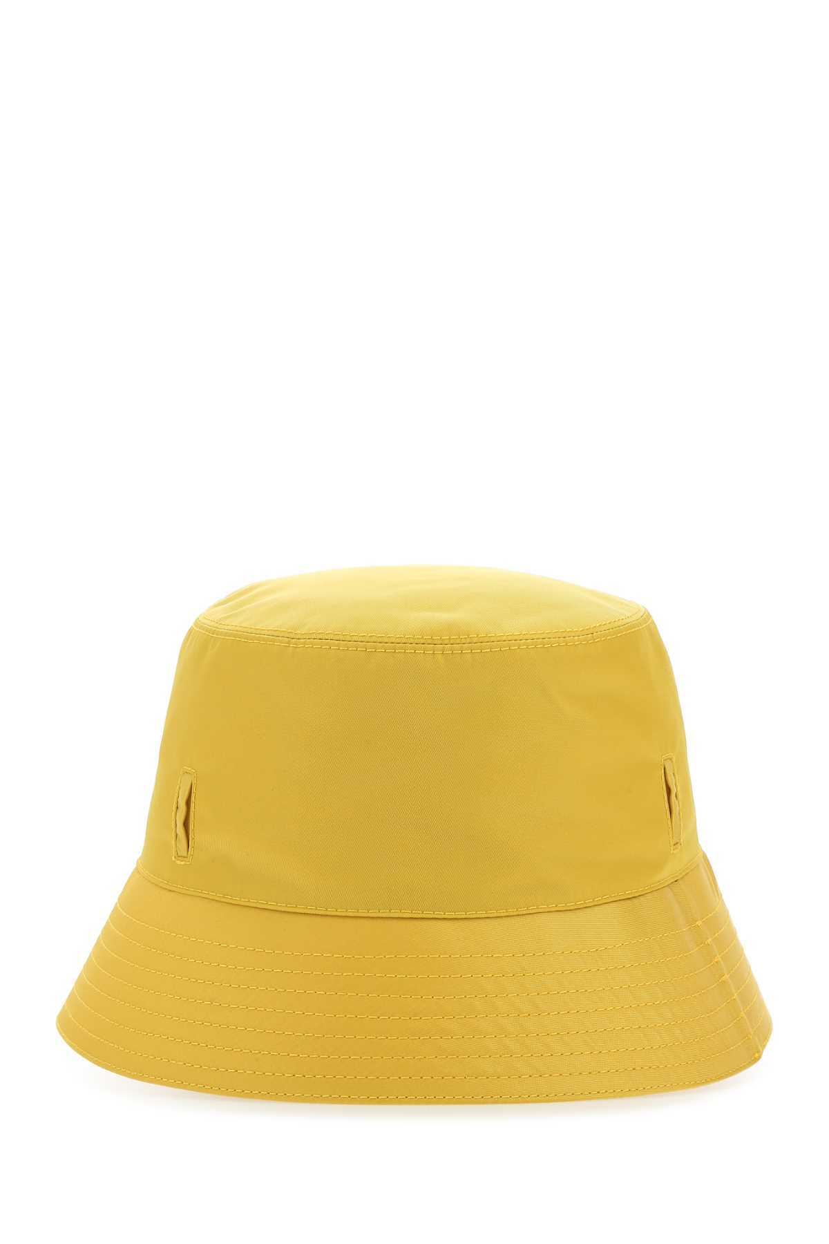 PRADA Re-Nylon BUCKET HAT YELLOW Prada Re-Nylon Bucket Hat In Fabric With Bayadere Printed  main image 4