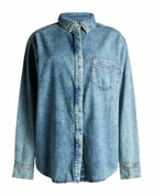 Good American Womens Denim shirt in Blue