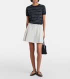 Vince Striped cotton and cashmere sweater