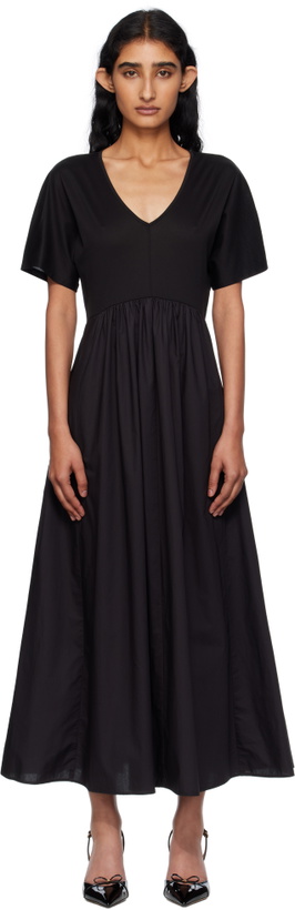 Photo: Weekend Max Mara Black Bronzo Midi Dress