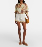 Ulla Johnson Liya crochet-trimmed cotton shorts