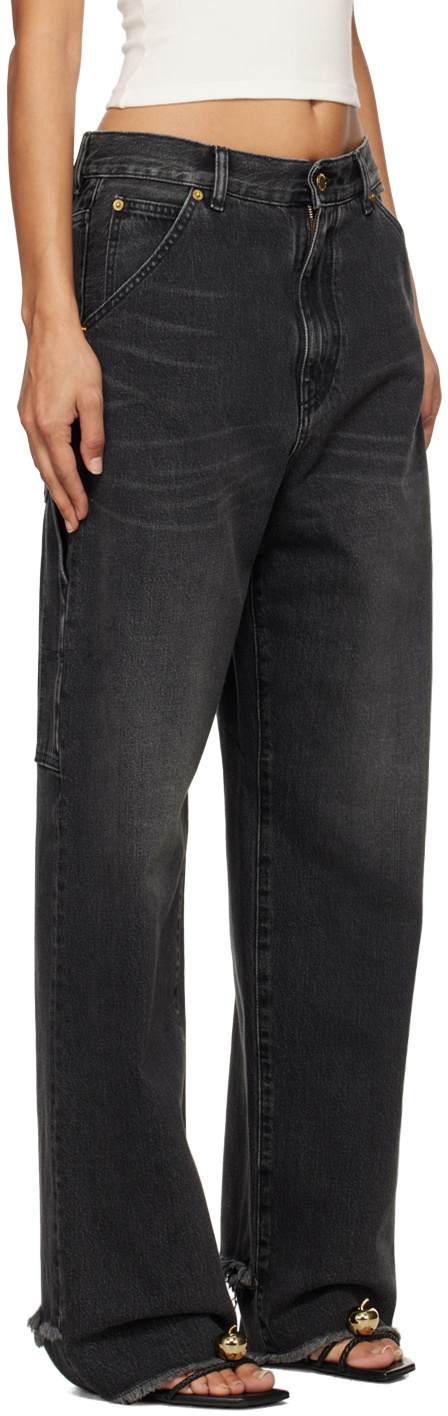 DARKPARK Black Lisa Loose Fit Carpenter Jeans DARKPARK