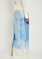 Erdem Printed Crinkled Satin Midi Skirt Multi Print
