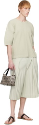 BAO BAO ISSEY MIYAKE Taupe Boston Bag