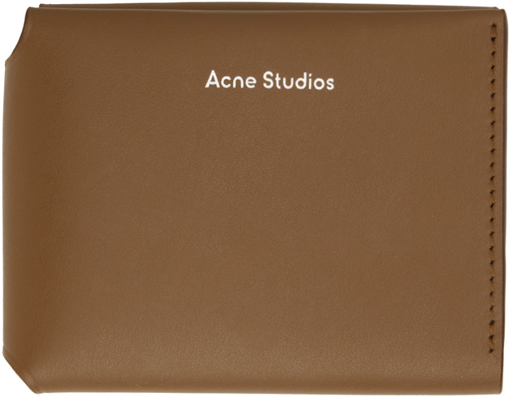 Photo: Acne Studios Brown Folded Card Wallet