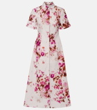 Erdem Floral cotton poplin shirt dress