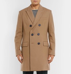 AMI - Slim-Fit Double-Breasted Felted Wool-Blend Coat - Men - Camel