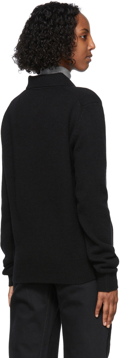 Salie66 Black Cashmere Harry Long Sleeve Polo