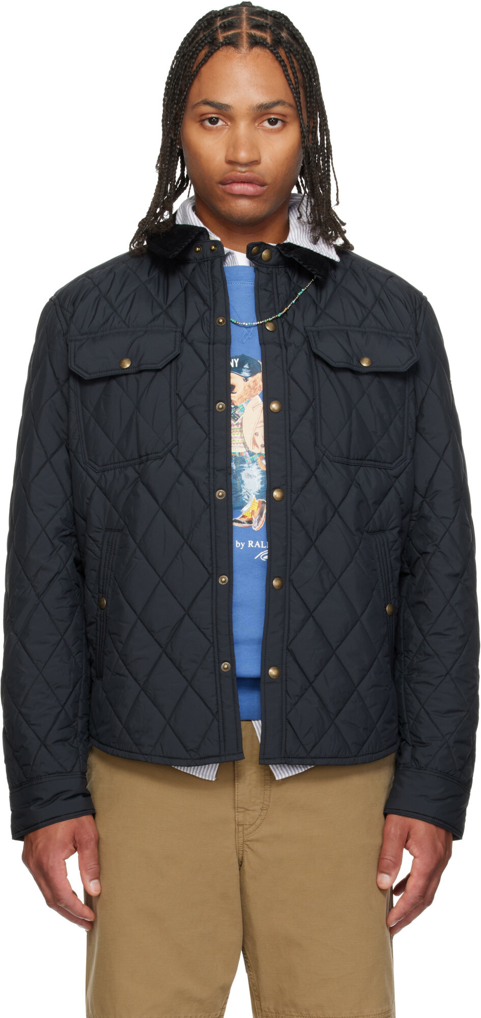 Polo Ralph Lauren Black 'The Beaton' Quilted Jacket