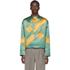 Kiko Kostadinov Green and Yellow Ansel Racing Jacket