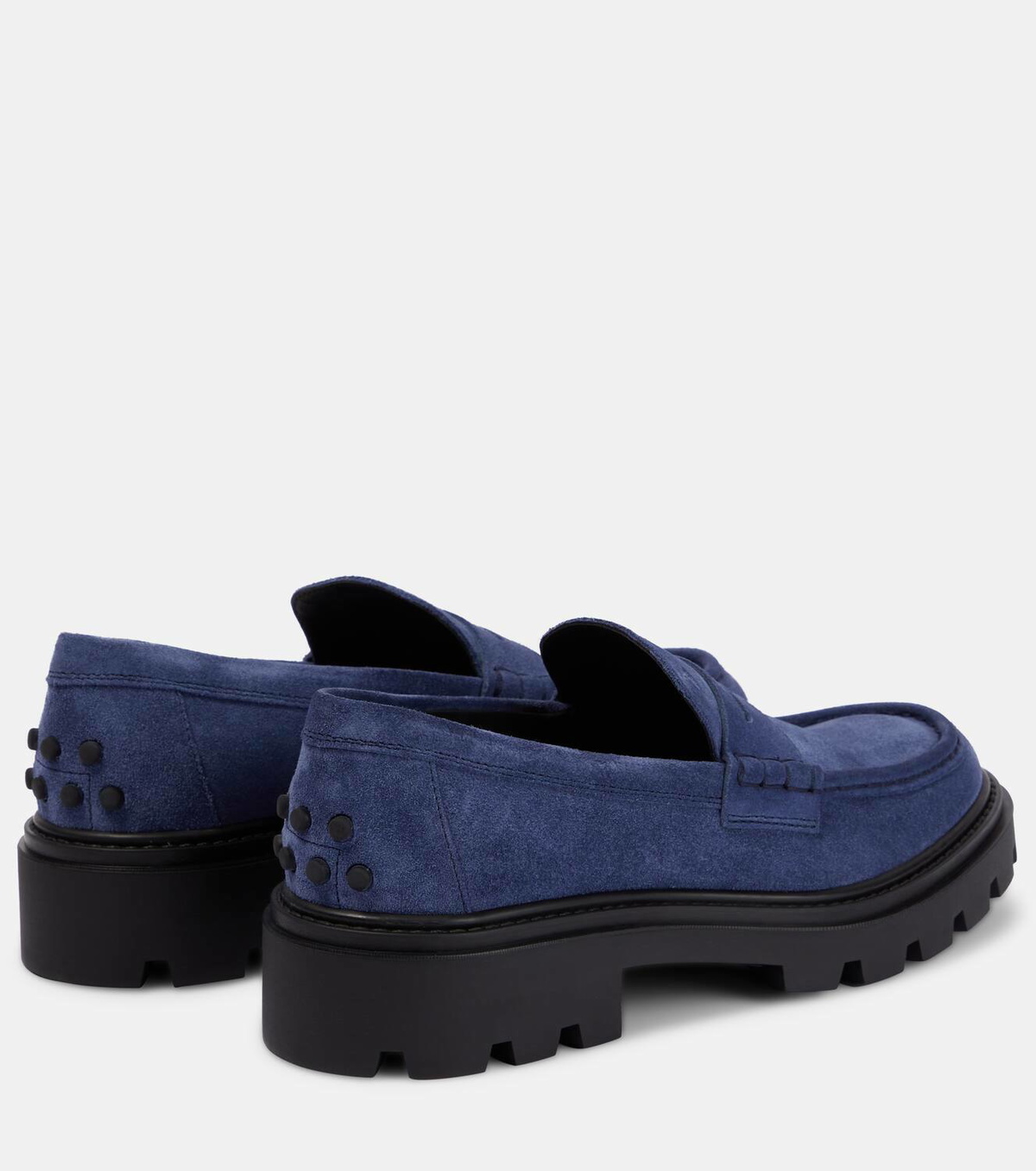 Tod's Suede platform penny loafers Tod's