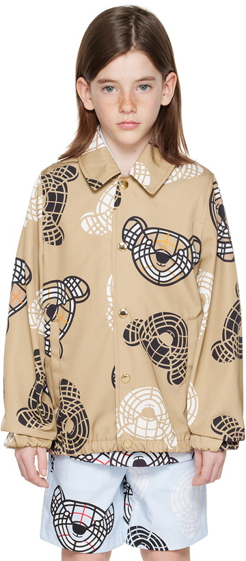 Photo: Burberry Kids Beige Thomas Bear Jacket