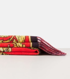 Versace Home Barocco printed wool blanket