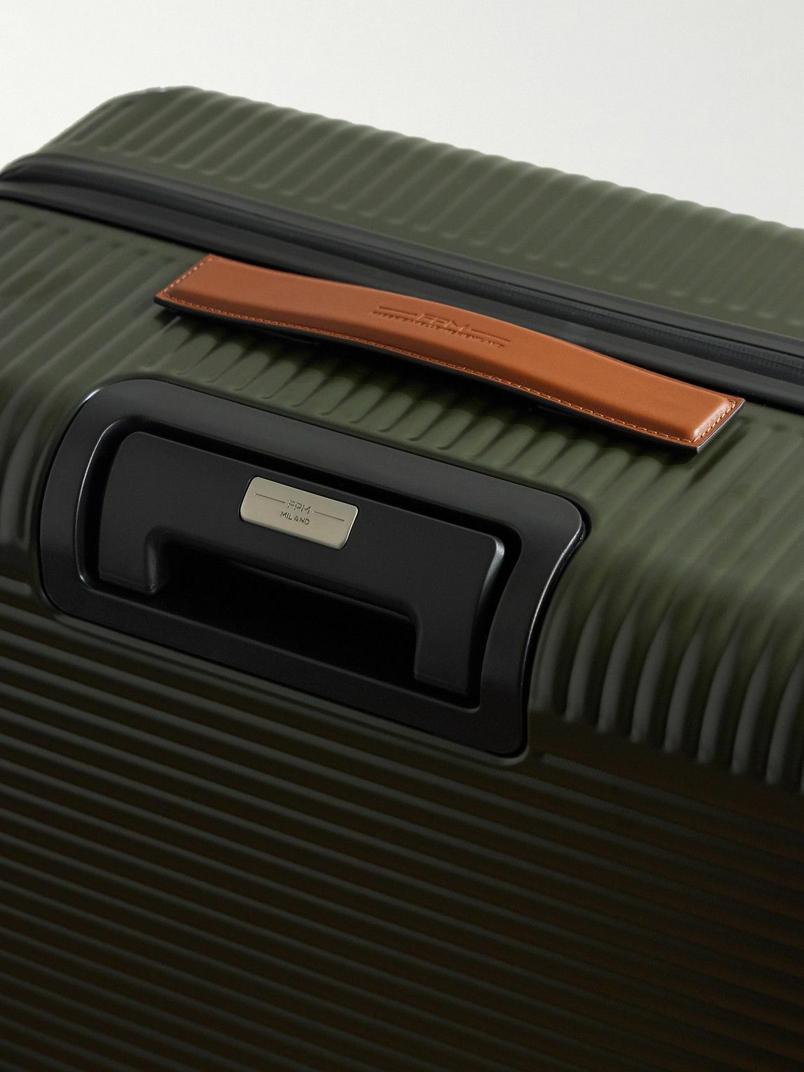 FPM Milano - Bank Zip Deluxe 76cm Leather-Trimmed Polycarbonate Spinner Suitcase