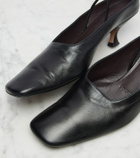Calvin Klein Collection Anna leather slingback pumps